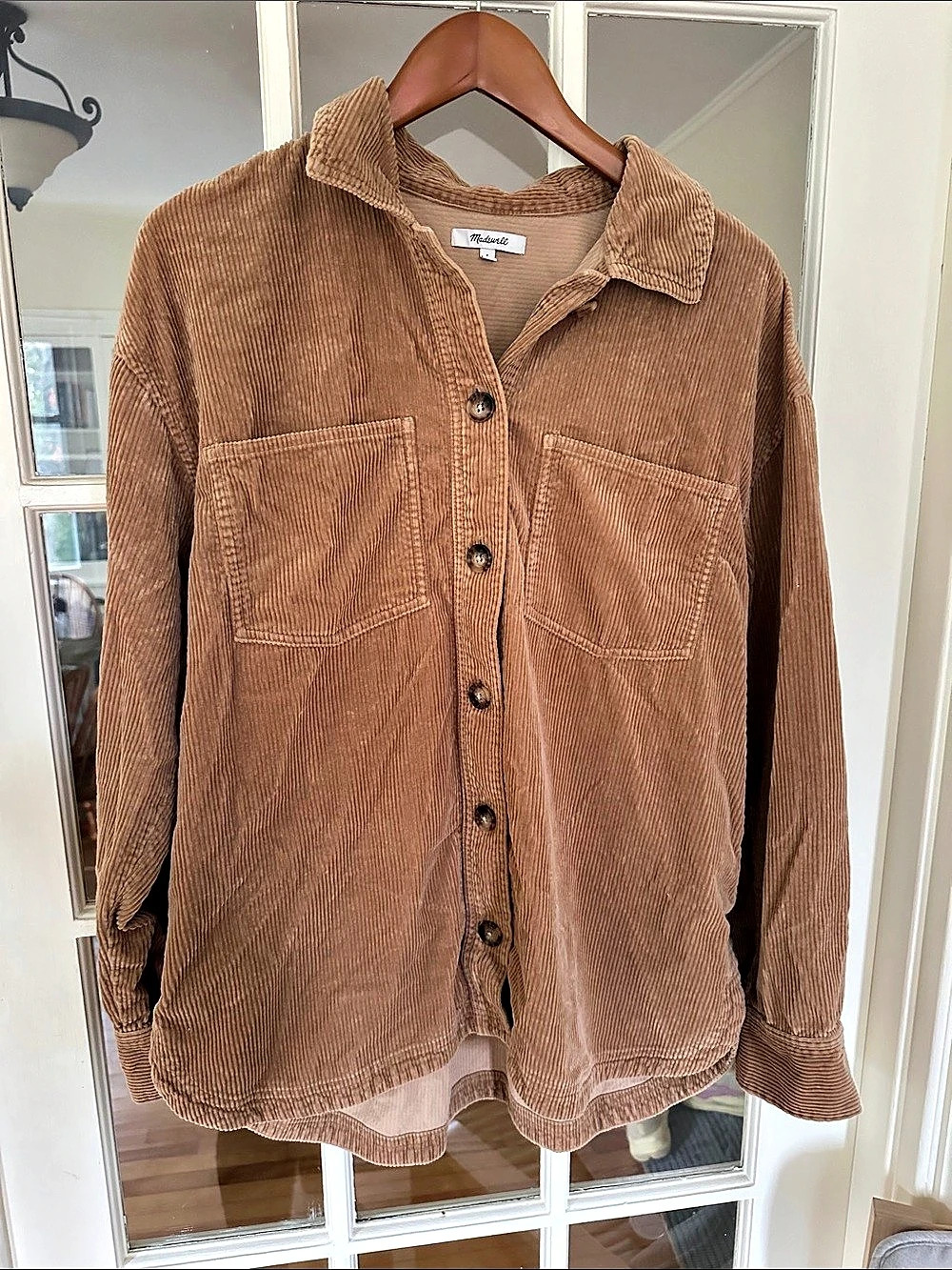 Madewell 100% Cotton Corduroy Sunday Shirt Brown Large